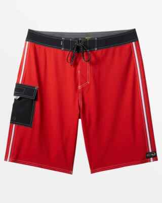 Quiksilver Saturn Solid 21'' Boardshorts - Salsa(Red)  36 Waist NWT
