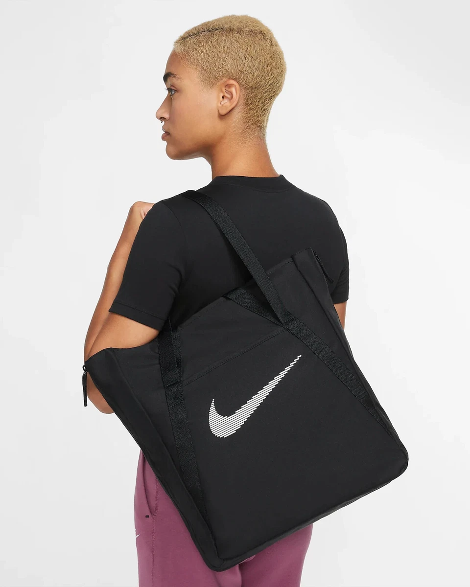 Nike Gym Training Tote 28L Bag Womens Black White Travel Everday New DR7217  010