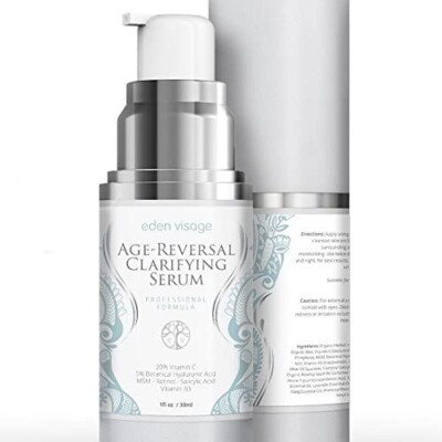Eden Visage Age-Reversal Clarifying Serum Anti Aging Hyaluronic Retinol VitaminC