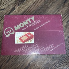 Vintage Master Monty Plays Scrabble Ritam Portable Computer Game Console