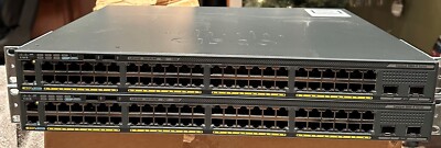 Cisco Catalyst 2960 (WS-C2960X-48FPD-L) 48 Ports Rack Mountable Switch