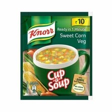 Paquete de 10 sopas instantáneas de maíz dulce Knorr Cup A de 9,5 g cada una