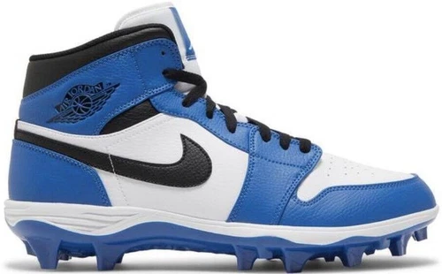 Jordan 1 TD Cleat Mid White Black Royal