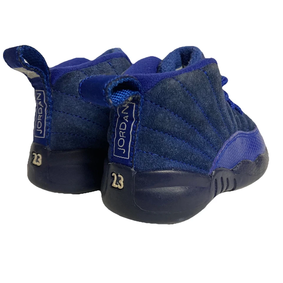 Nike Air Jordan 12 Retro 850000-400 Azul Niño Pequeño Zapatos de Baloncesto Tenis 4C Foto 2 de 4