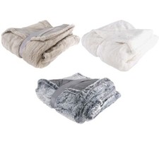 Wohndecke 150x200 Fellimitat super weich und kuschlig drei Farben Kuscheldecke