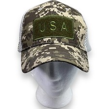 Baseball Cap USA Flag American Men Hat Mesh Tactical Army Caps Camouflage