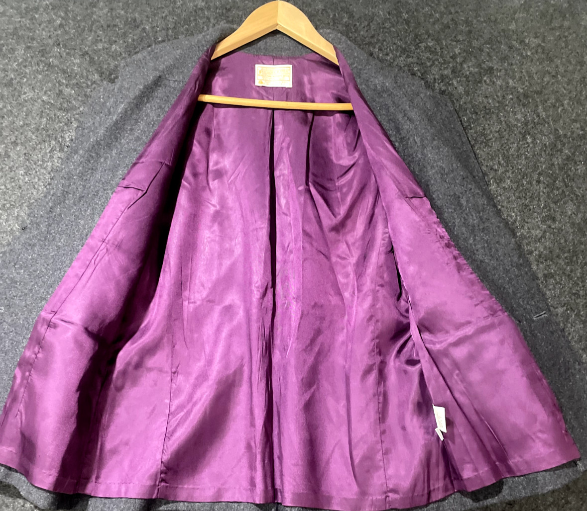 Pendleton Vintage Gray Purple Lined Wool Single B… - image 4