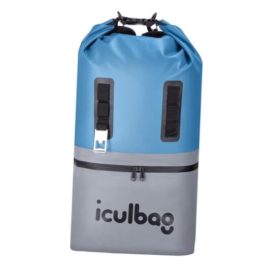 Cooler Backpack Insulated Waterproof 12 Cans Cooler Bags 20L Light Blue