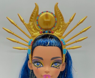Monster High G3 Monster Ball Cleo de Nile Doll Outfit Gold Headdress Headband