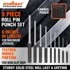9pc Forged Steel Roll Pin Punch Set With Storage Pouch Jewelry Watches Gun Rifle