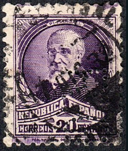 Madrid - Perforado - Edi o 666 - "R.G." (Richard Gans - Imprenta)