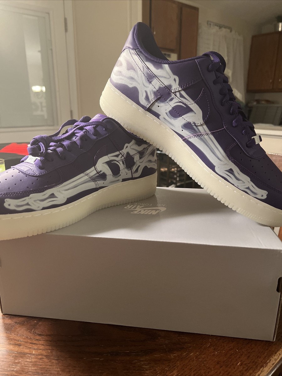 Air Force 1 07 Skeleton Purple Size 14 | eBay