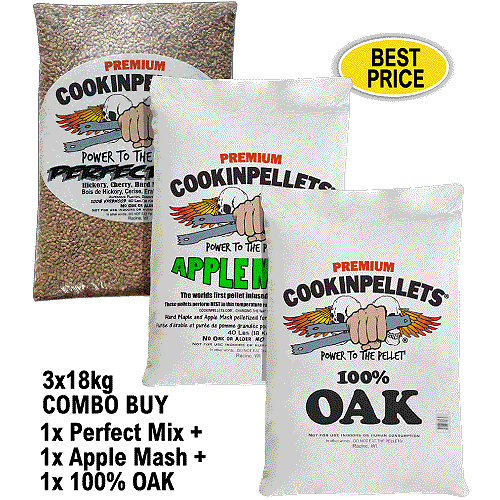 CookinPellets Perfect Mix Premium Smoker Pellets for ALL makes BBQ Smoker Grills - Foto 25 di 31