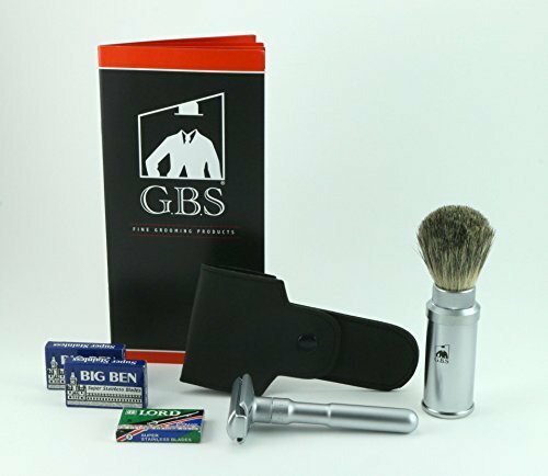 GBS Travel Shaving Se GENTS Futur Matte Adjustable Safety Razor
