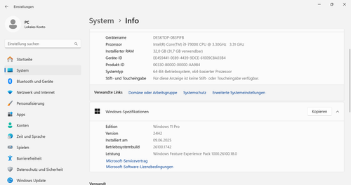 Gaming PC Windows 11 Intel i9-7900X 32GB RAM 8GB MSI Radeon RX Grafikkarte - Bild 6 von 8