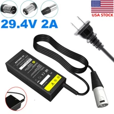 29.4V 2A Power Charger For 24V 24 volt Mobility Scooter E-Bike Li-ion Battery