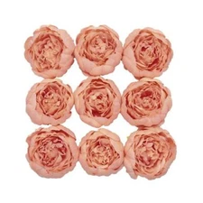 10 pcs 3" Faux Silk Peony Flower Heads Wedding Party Home Decorations Supplies