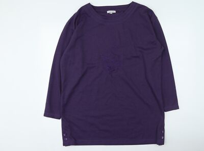 South Lodge Damen Pullover Lila Rundhals Polyestermischung Größe M
