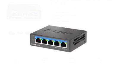 D-LINK DMS-105 UNMANAGED SWITCH 5 PORT, Interface: 5 x 10/100Mbps/1G/2.5G