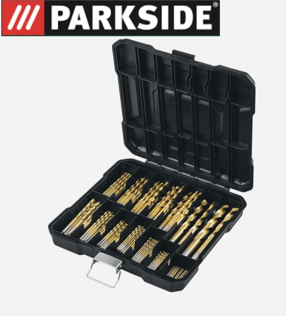 Set de 107 forets HSS Parkside de 14 dimensions pour le percement du métal