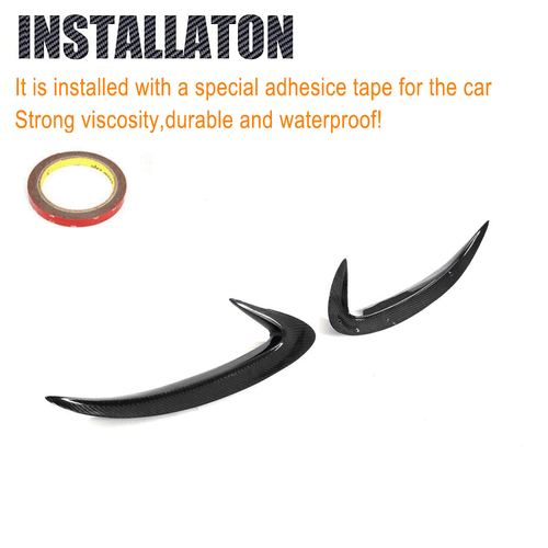 Canards posteriori in carbonio flaps splitter pinne labbro per Benz C167 GLE450 GLE63AMG - Foto 8 di 10