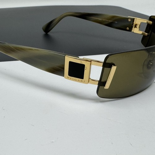 Gafas de sol vintage Bvlgari 626 101/73 doradas sin montura 62 mm Bulgari - Imagen 21 de 21