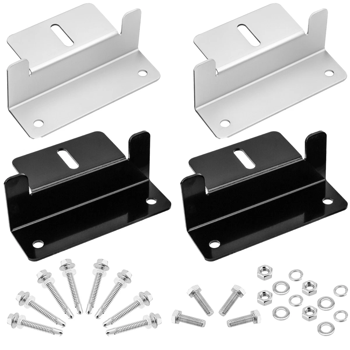 4-20x Solar Panel Mounting Z Bracket Set For Flat Roof Wall Mount Kit Aluminum