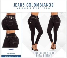 LOWELL JEANS COLOMBIANOS, Butt Enhancing Women Fashion High Waist Jean 502995