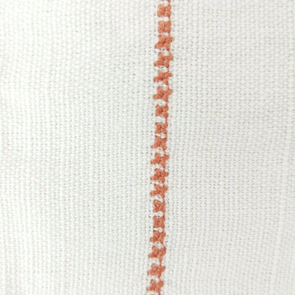 White & Coral Linen/Cotton Farmhouse Dining Placemat - Hearth and Hand Magnolia - Image 2 of 4