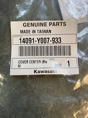 Genuine Kawasaki KFX90 KFX50 Black Front Fender Hood Nose OEM