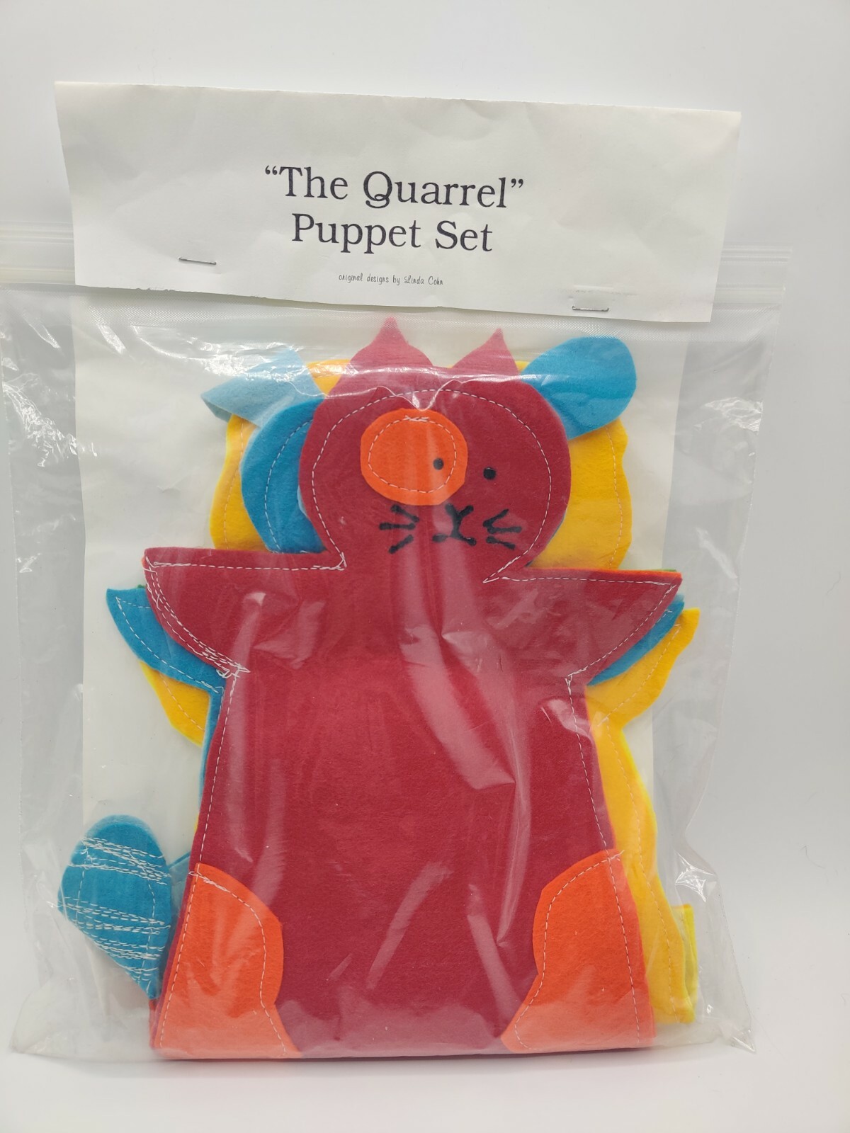 "The Quarrel" Puppet Set Designed by Linda Cohn Cat Dog Owl Grandma with  Challah | eBay