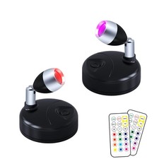 Wireless LED Spot Light Indoor Color Changing Battery Operated Picture Light ...
