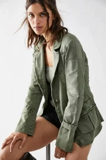 Free People Harlow Blazer M 8 Women's Casual Utility Green Coat Jacket NEW 45434