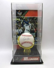 CODY BELLINGER Signed MLB Baseball with STAND and CASE Fanatics C.O.A.