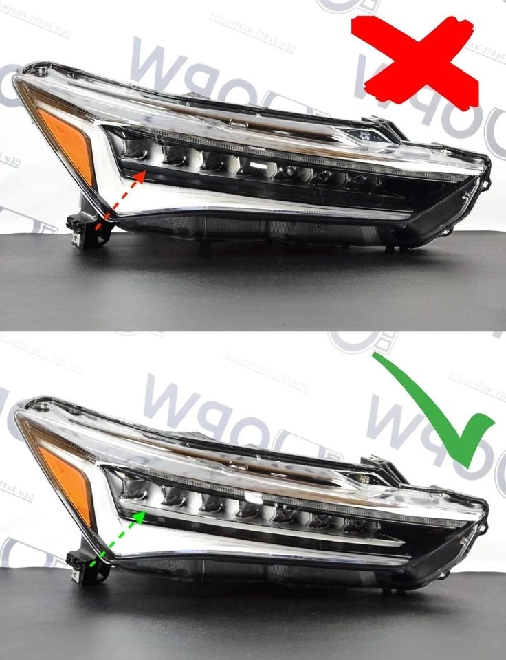 Faro LED perfecto 2019-2022 Acura ILX lado derecho del pasajero cromado sin especificaciones A Foto 2 de 4