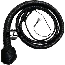 6-Feet Indiana Jones Style Bullwhip Genuine Leather, Handmade 12-Plaits