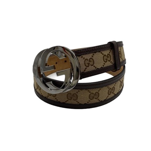 GUCCI Canvas Belt (BRWGG Canvas) Men's