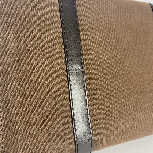 CHAPS Men’s Hanging Toiletry Travel Kit Bag Brown Tri-Fold NWT - Picture 7 of 13