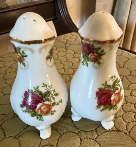 Royal Albert Old Country Roses Porzellan Salz und Pfeffer Set