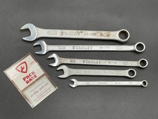 Lot Of Stanley 12 Point Standard/SAE Combination Wrenches, 5 Pieces