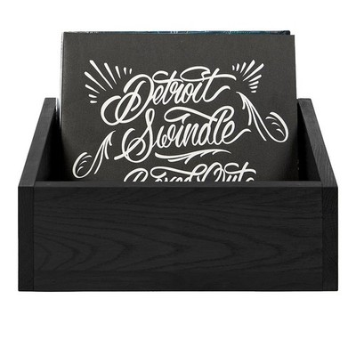 Musicbox Designs - LP Storage Box ''A Vulgar Display of ... India Ink Colored Oak