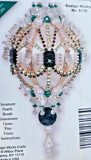 Mary Maxim Design Works 6176 Ball Stunning Sequin Bead Christmas Ornament KIT