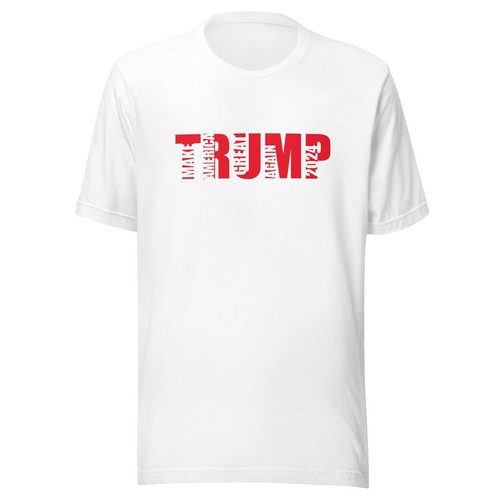 Trump T-shirt Make America Great Again 2024 Short Sleeve Soft 100% Cotton Top - Picture 3 of 7