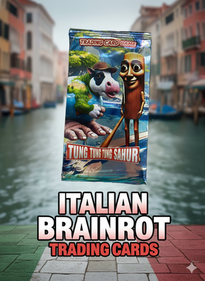 US SELLER Italian BRAIN ROT BRAINROT (24 PACKS, 192 Cards)+BONUS