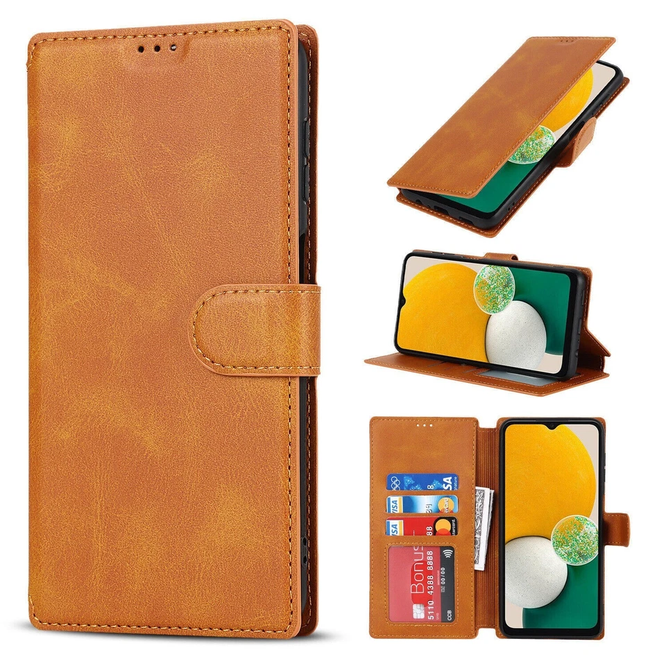 Shockproof Leather Wallet for Samsung A72/A52/A51/A53/A12/A31/A32/A42/A20/A21 - Image 2 of 4