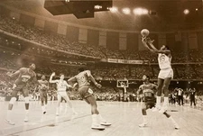 Michael Jordan Last Shot Poster 24"x36" UNC 1982 College Basketball Finals Ewing
