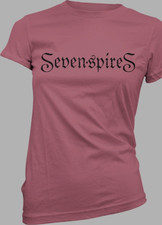 Seven Spires Pink Cotton Graphic Music Crew Neck Short Sleeve Women's T-Shirt M