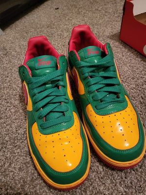 #ad Nike Lil Yachty x Air Force 1 Low Size 10.5 Lucky Green Great Condition $310.00