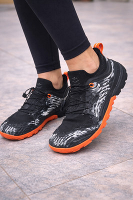 VIVOBAREFOOT Barefoot Trail Shoes Michelin Sole Black Orange Women EUR 40 209460