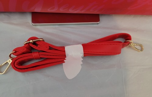 NWT Seytu Red Crossbody Tote Shoulder Bag Pink Logo - Picture 10 of 17